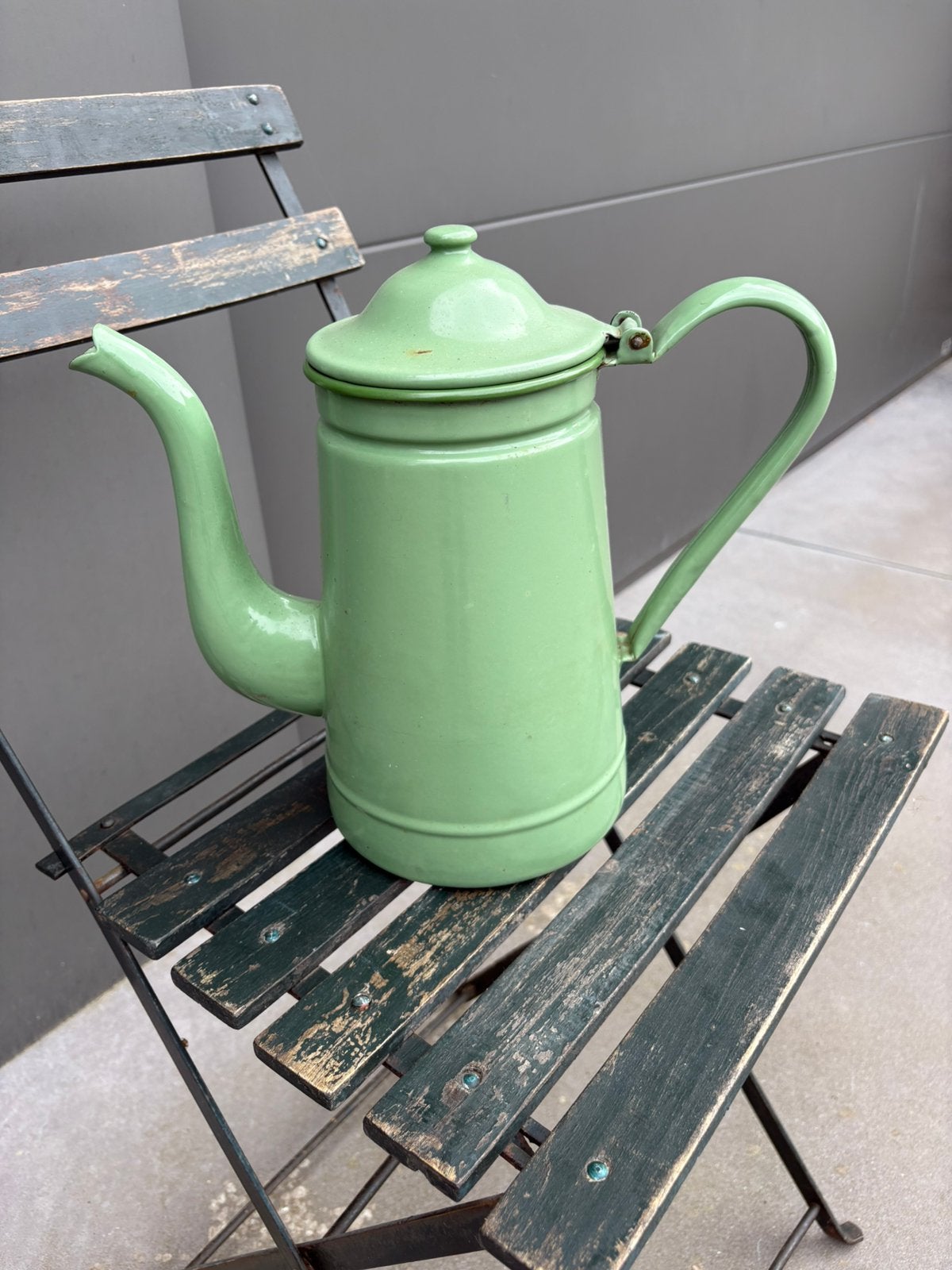 Oude koffiepot, geëmailleerd, Ophalen of Verzenden