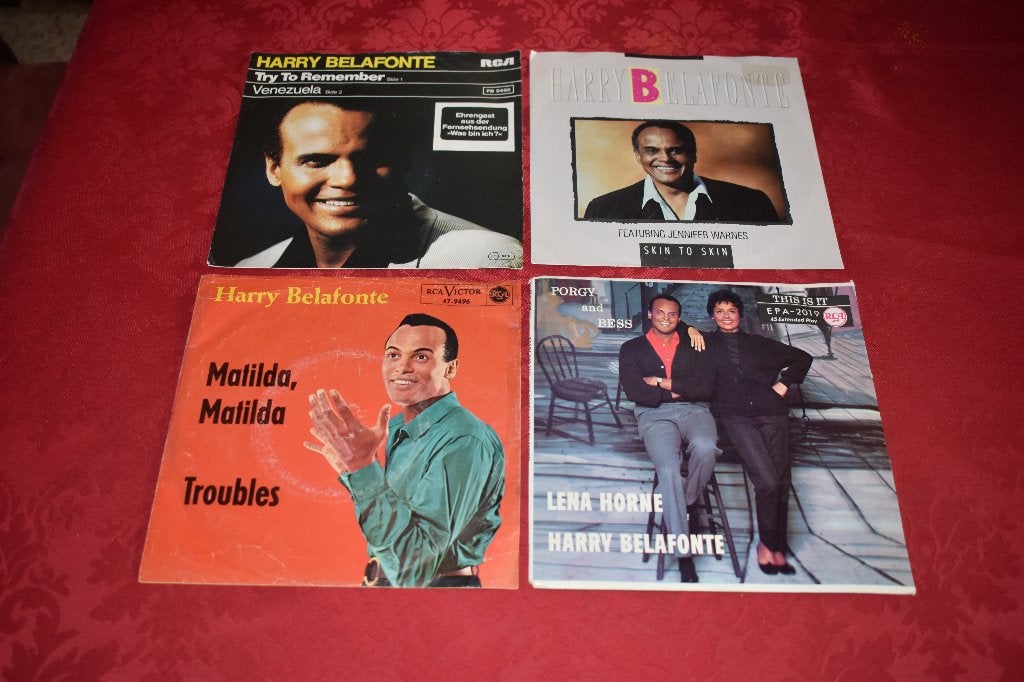 45t's  uit de carriérre van Harry BELAFONTE, Cd's en Dvd's, Vinyl | Pop, Zo goed als nieuw, Pop, EP, EP, 7 inch, Ophalen of Verzenden