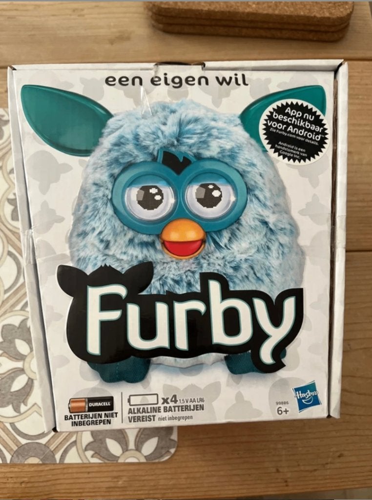 Furby blauw, Verzenden, Zo goed als nieuw, Elektronica, Met licht