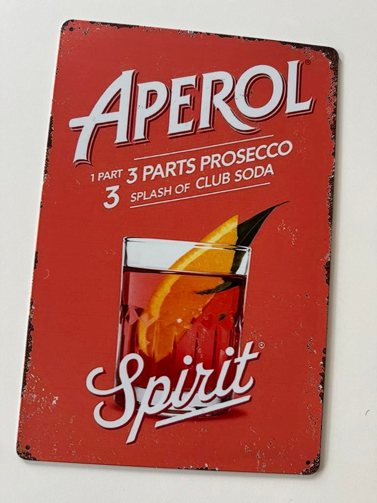 Panneau d'affichage en métal Aperol, Enlèvement ou Envoi, Neuf, Panneau publicitaire