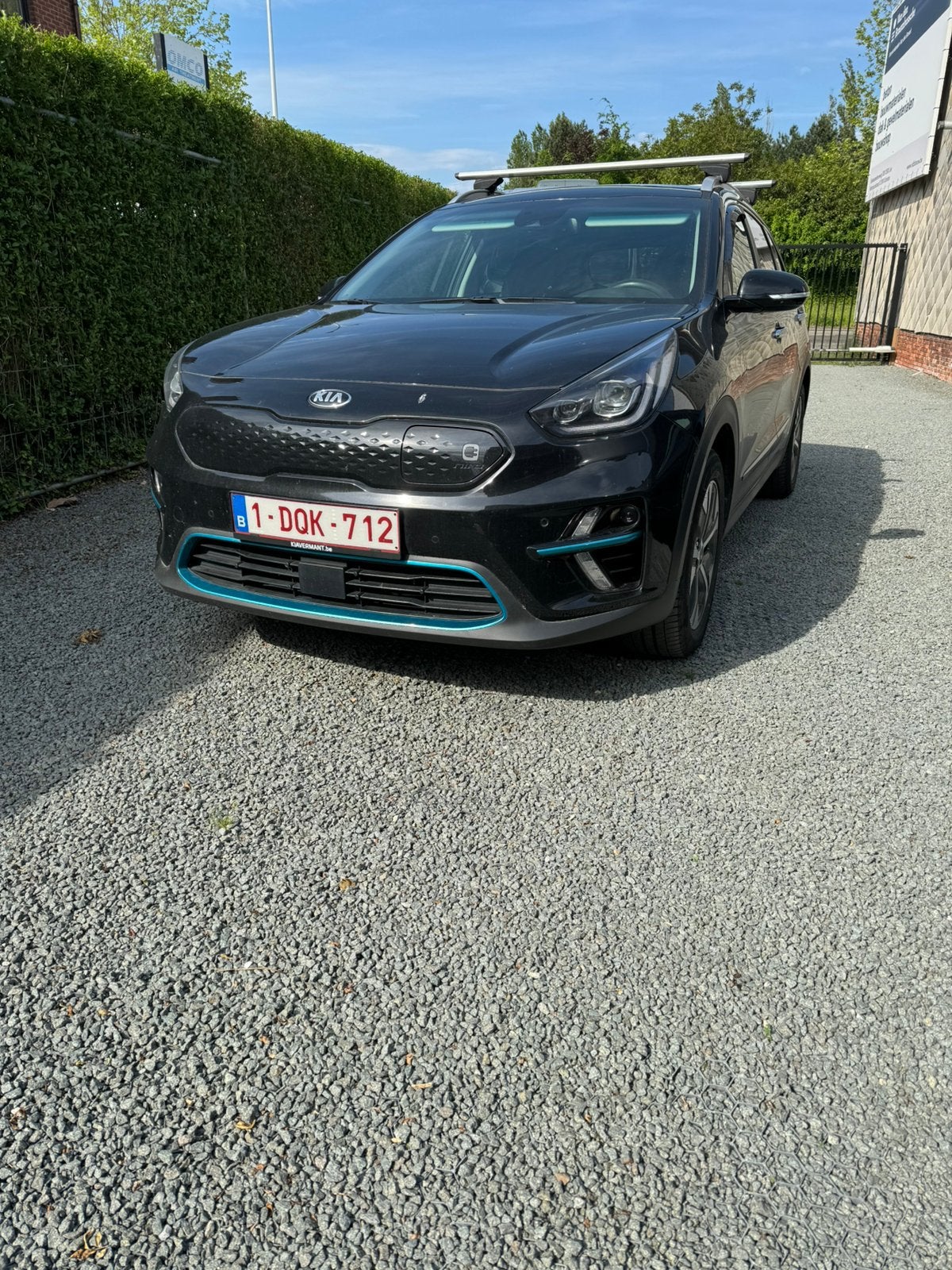 Kia E-Niro 64kw  47000km met trekhaak  full opties, Autos, Achat, Attache-remorque, Entretenue par le concessionnaire, Noir