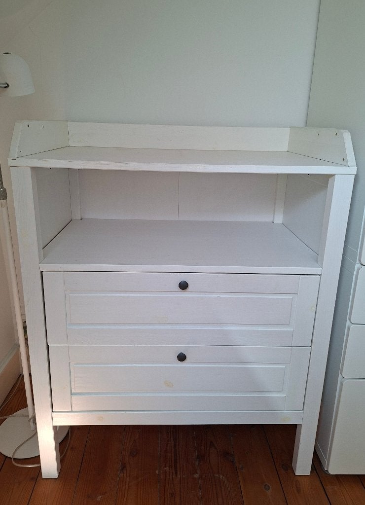 Commode blanche, Maison & Meubles, 25 à 50 cm, Enlèvement, Utilisé, 50 à 100 cm