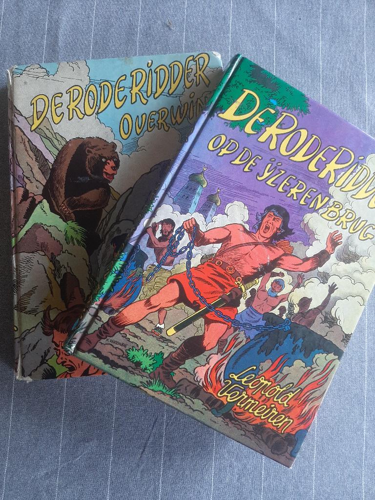2 leesboeken DE RODE RIDDER (Leopold Vermeiren), Ophalen, Gelezen, Leopold Vermeiren., Fictie