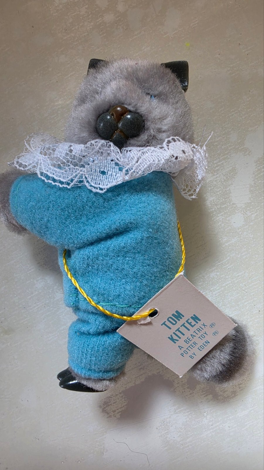 Beatrix Potter kattenclip pluche, Overige merken, Grijs, Ophalen of Verzenden, Kat
