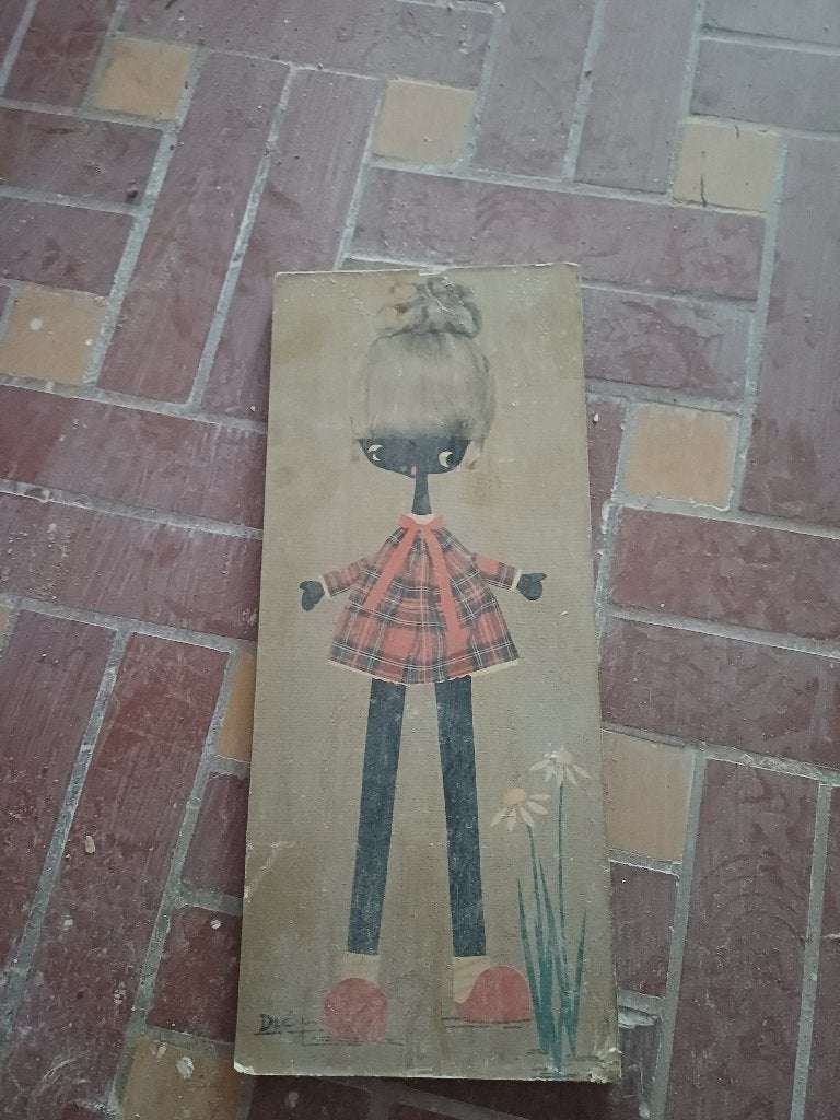 Vintage Big Eye kunstprent, Ophalen