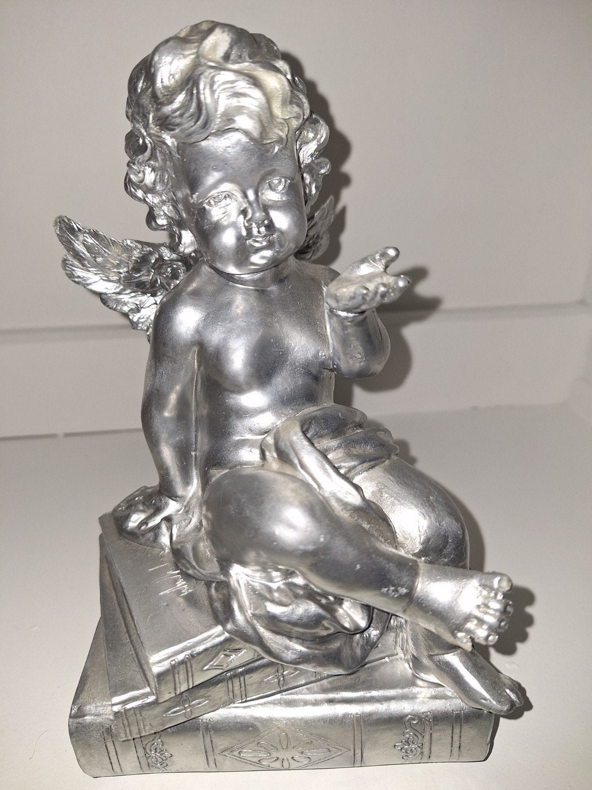 ENGEL  OP STAPELS BOEKEN, Ophalen of Verzenden, Zo goed als nieuw, Zilver, Overige materialen