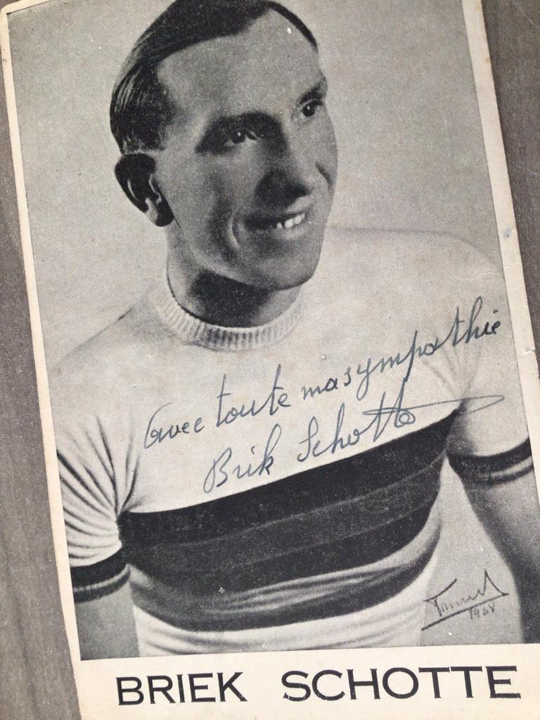 Wielerkaart 1948 wk briek schotte  signe, Verzenden, Zo goed als nieuw