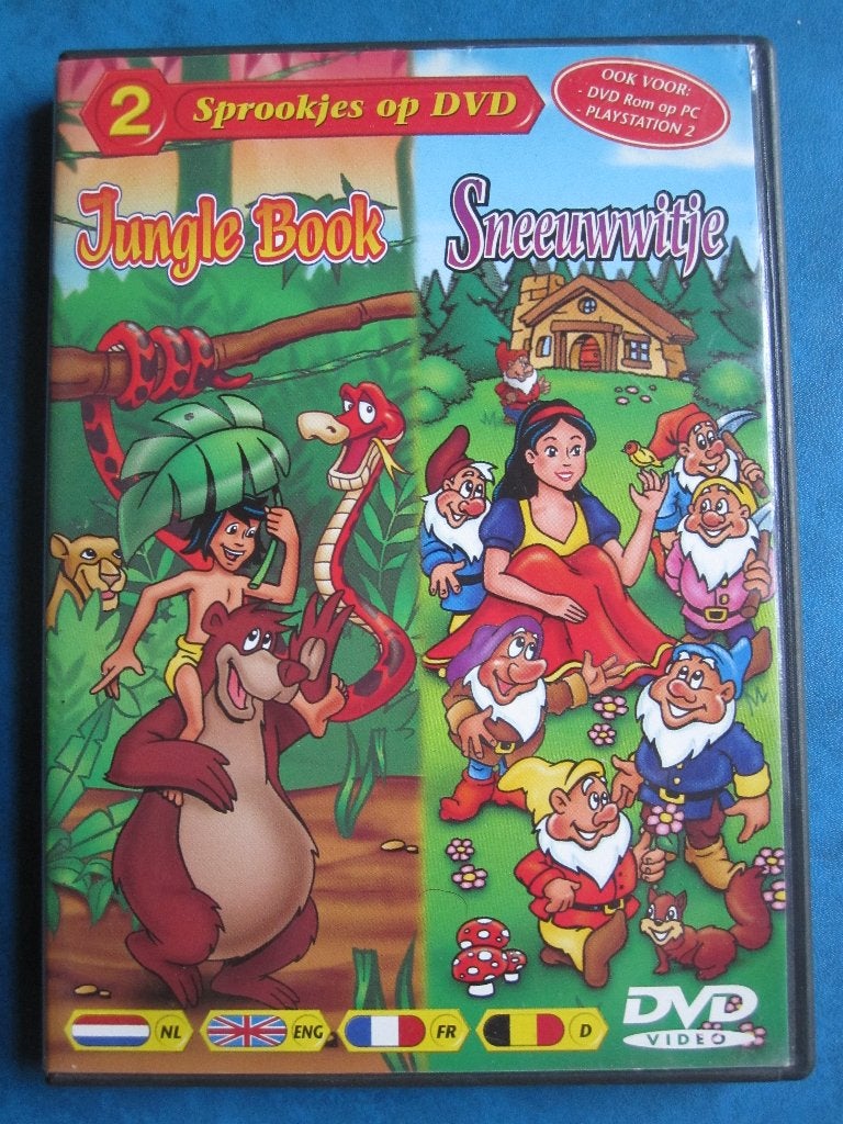 Le livre de la jungle - Blanche-Neige (2 films sur 1 DVD), Enlèvement ou Envoi, Tous les âges, Animation, Américain
