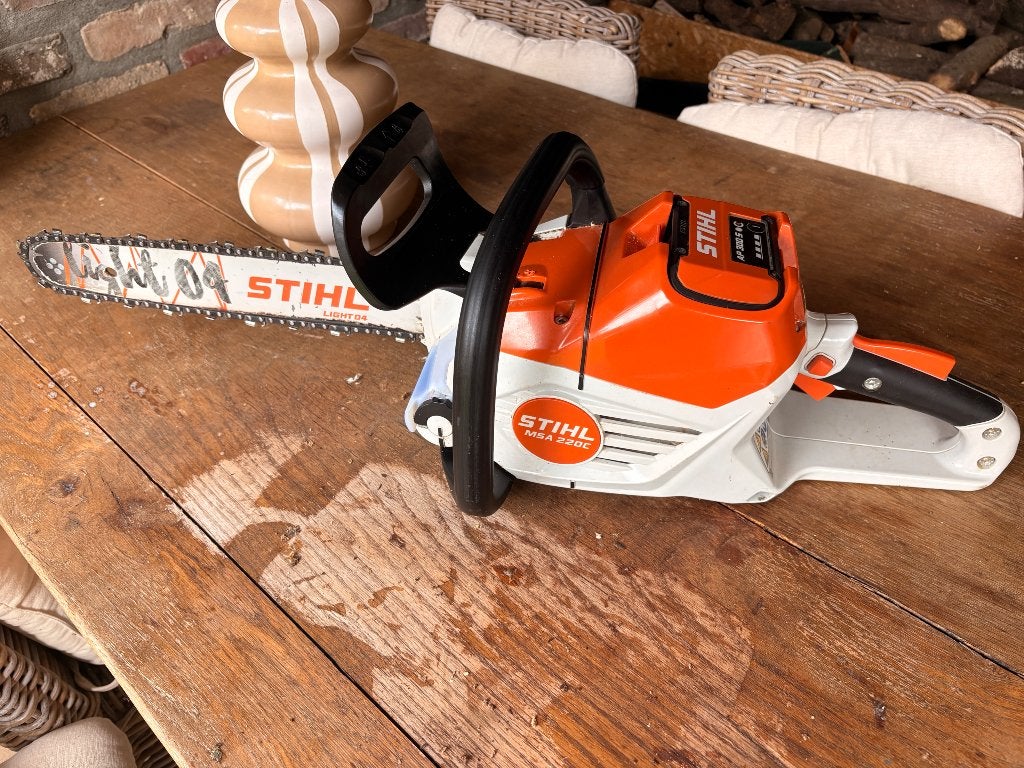 Stihl MSA 220C accu kettingzaag, Jardin & Terrasse, Enlèvement ou Envoi, Utilisé, Sthil