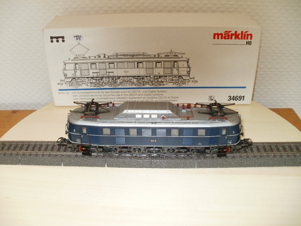 Marklin Ho E Lokomotief BR E19 no 34691 Dig.met ovp., Hobby & Loisirs créatifs, Trains miniatures | HO, Comme neuf, Locomotive