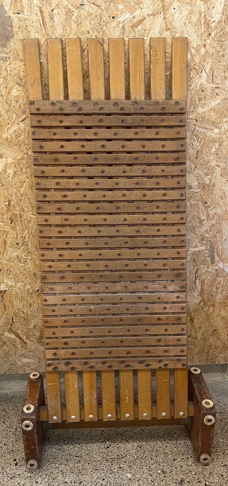 Houten Vintage springplank turntoestel, Ophalen