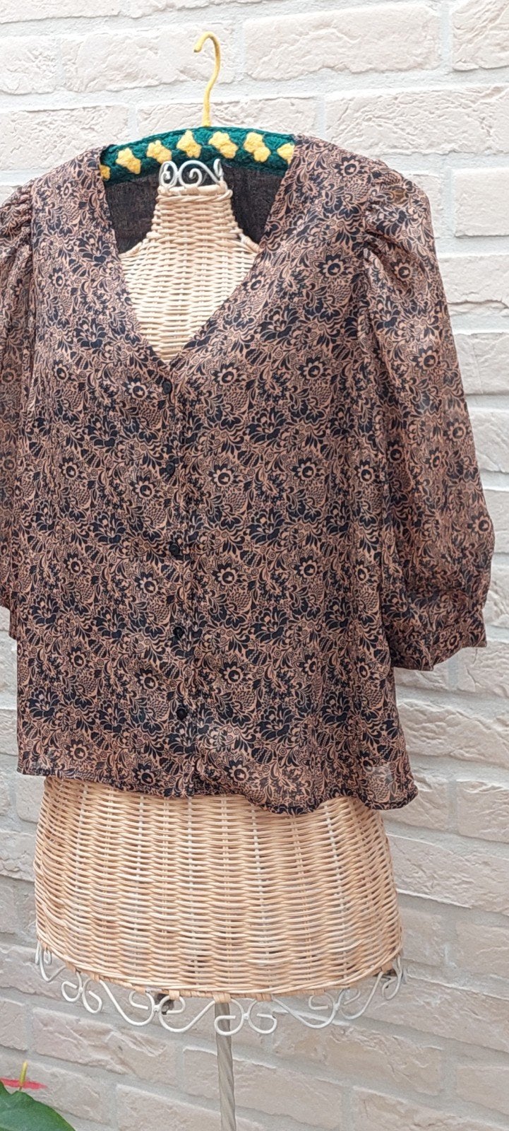 fijn bloesje maat s/m vero moda 48cm van oksel tot oksel, Kleding | Dames, Maat 38/40 (M), Meerkleurig, Vero Moda, Ophalen of Verzenden