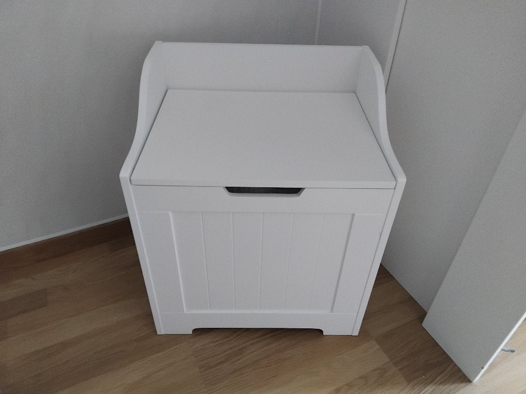 Witte Bath, wasmand ,opbergkist ,speelgoedkist, Huis en Inrichting, Ophalen, Zo goed als nieuw, Wit, Wasmand