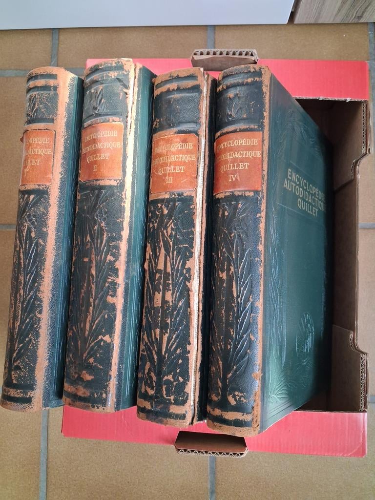Lot de 4 encyclopedie autodidactique quillet, Enlèvement