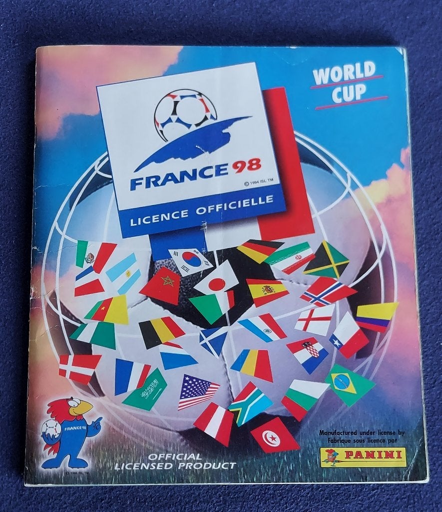 Panini sticker album voetbal 'WK France 1998 ' -volledig-, Ophalen of Verzenden, Zo goed als nieuw, Meerdere stickers