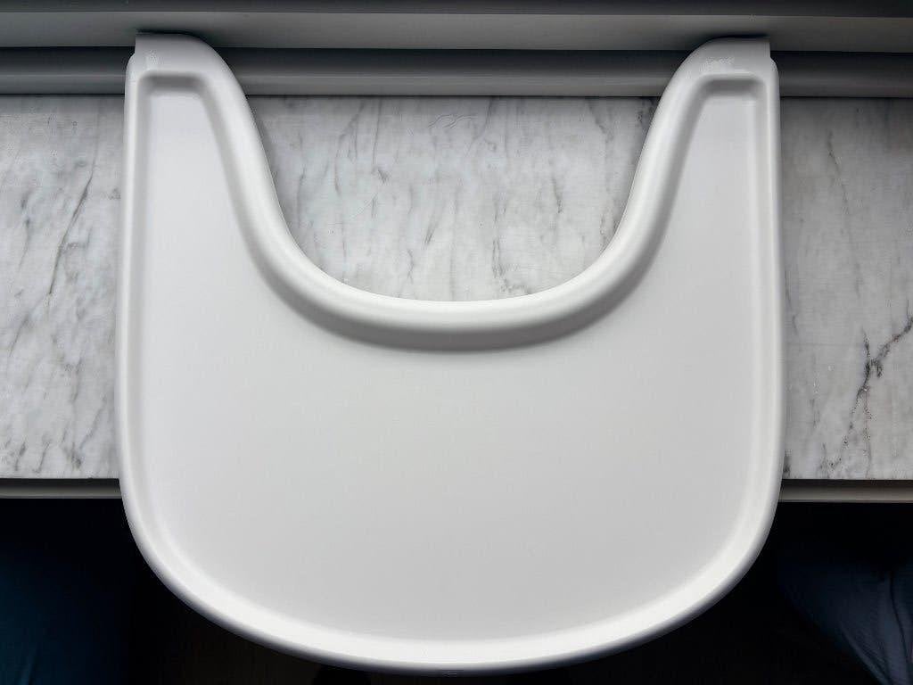 Tripp trapp TRAY wit, Ophalen of Verzenden, Gebruikt, Meegroeistoel
