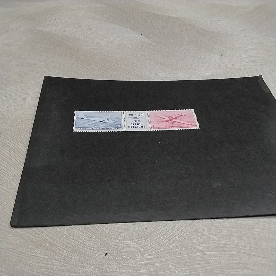 BELGIE luchtpost 26/27 Triptiek met cote 85,00 €, Ophalen of Verzenden, Postfris