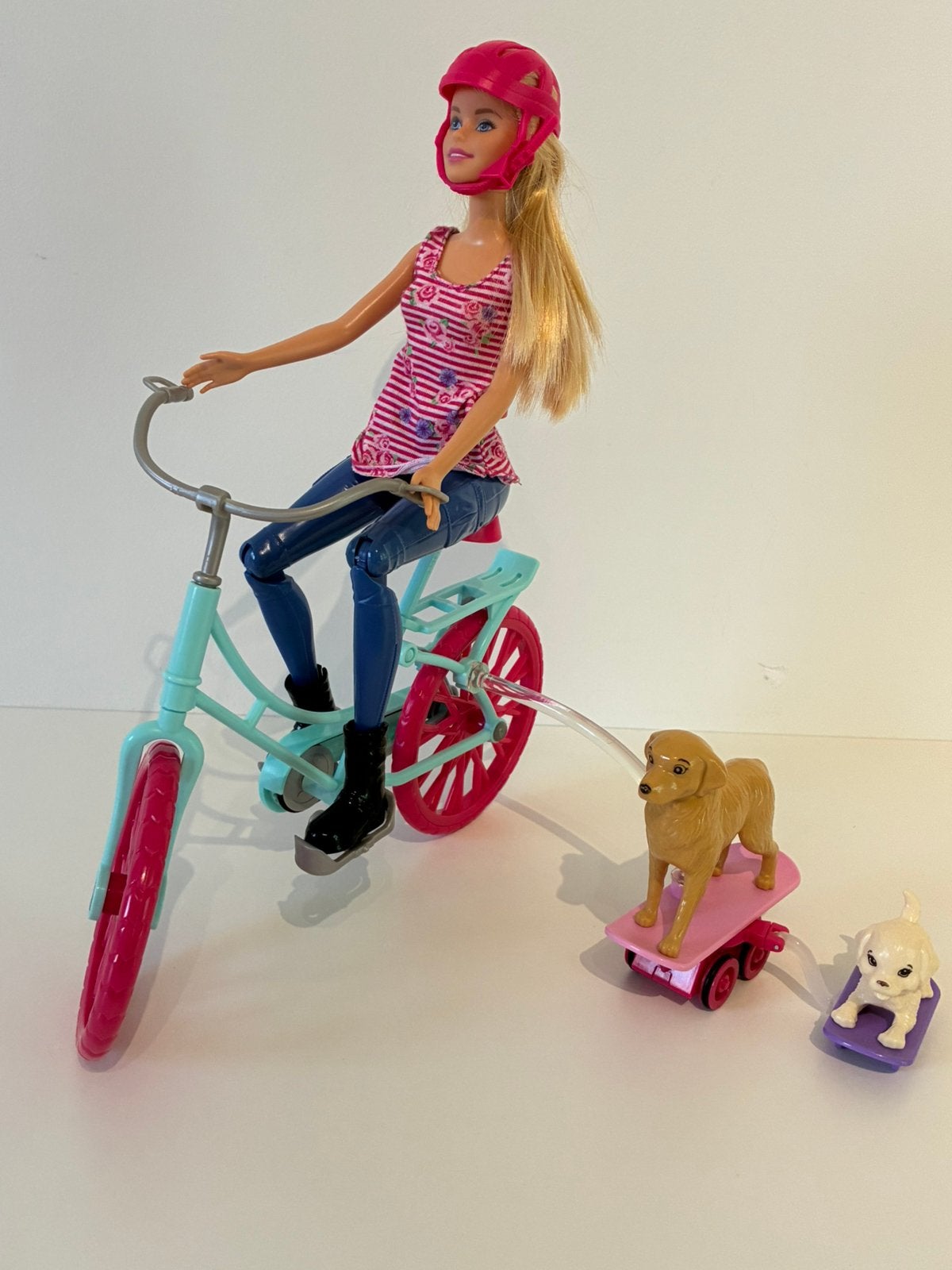 Barbie fiets pop compleet, Enlèvement ou Envoi, Comme neuf, Barbie