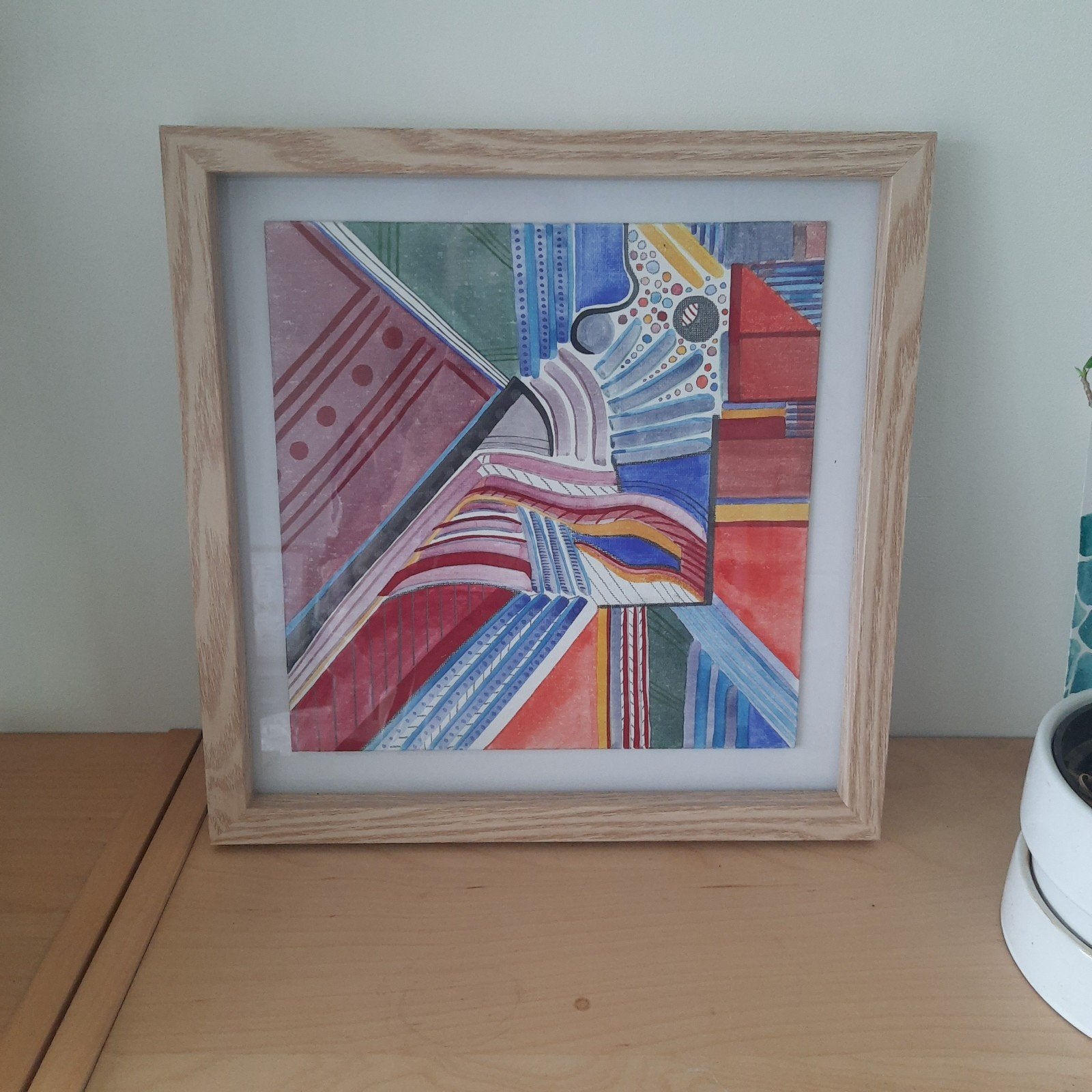 schilderij 25 x 25cm, Enlèvement