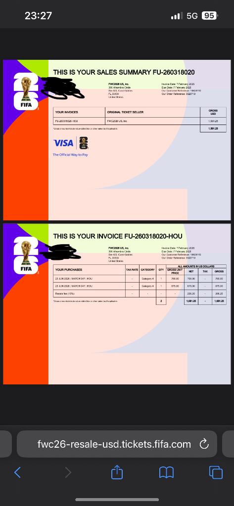 WK tickets Portugal-Uzbekistan, Losse kaart, Twee personen, Juni