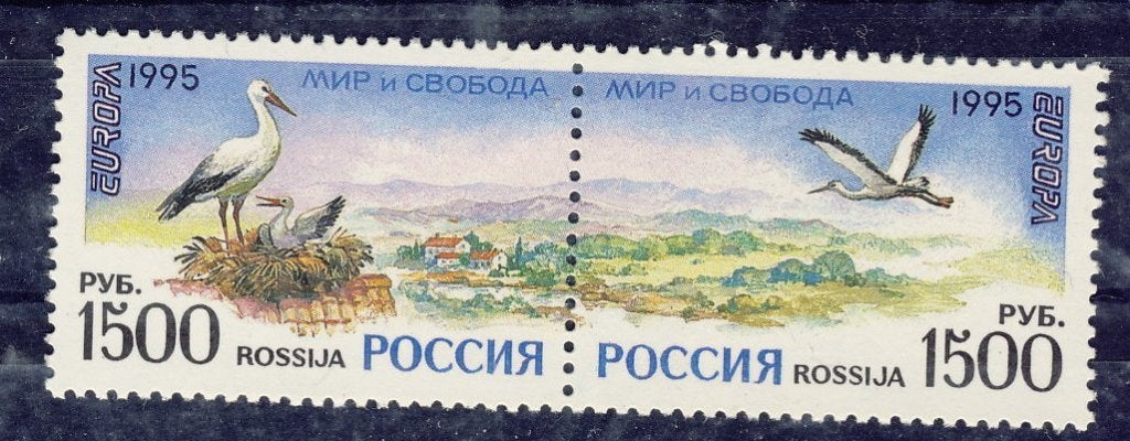 Rusland 1995 - CEPT nr 471 - 472 **, Postzegels en Munten, Postzegels | Europa | Rusland, Verzenden, Postfris