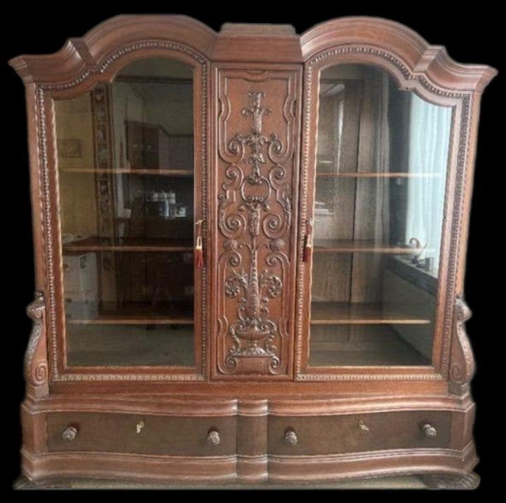 antieke vitrine kast, Ophalen