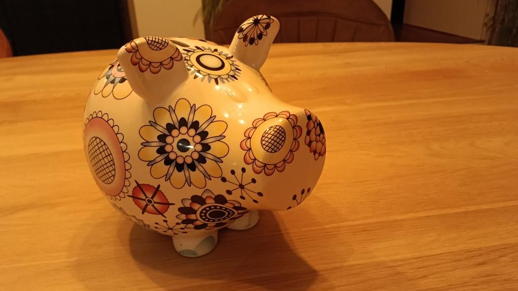 Spaarpot Salt & Pepper Oink, Verzamelen, Ophalen, Zo goed als nieuw, Steen, Aardewerk of Keramiek, Dier