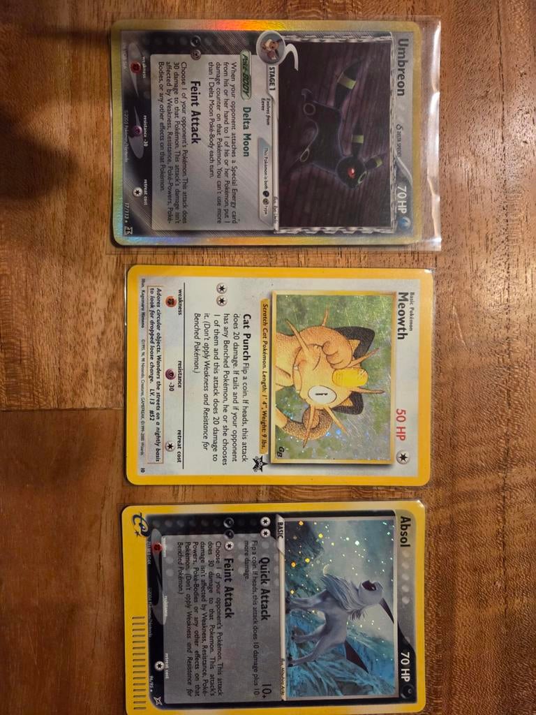 Vintage pokemon kaarten, Ophalen