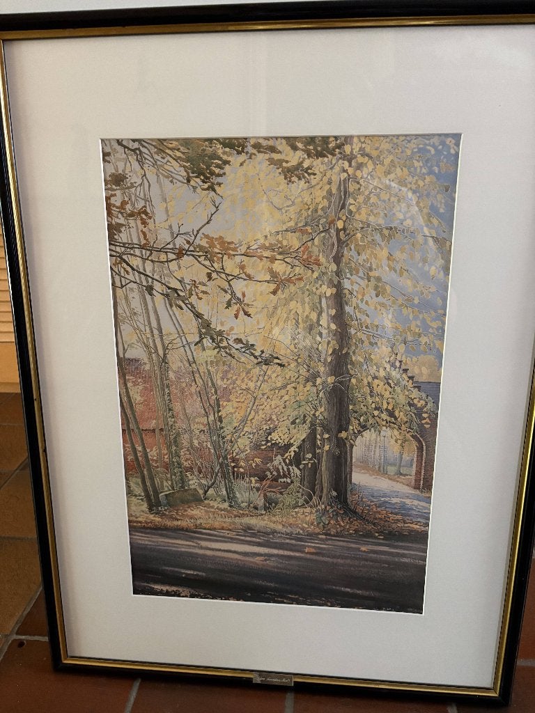Aquarel Léon Leenders, Enlèvement, Aquarelle