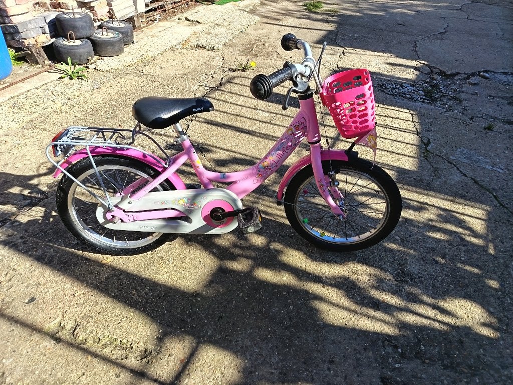 meisjesfiets 16'', Fietsen en Brommers, Ophalen, Terugtraprem, 16 inch, Handrem