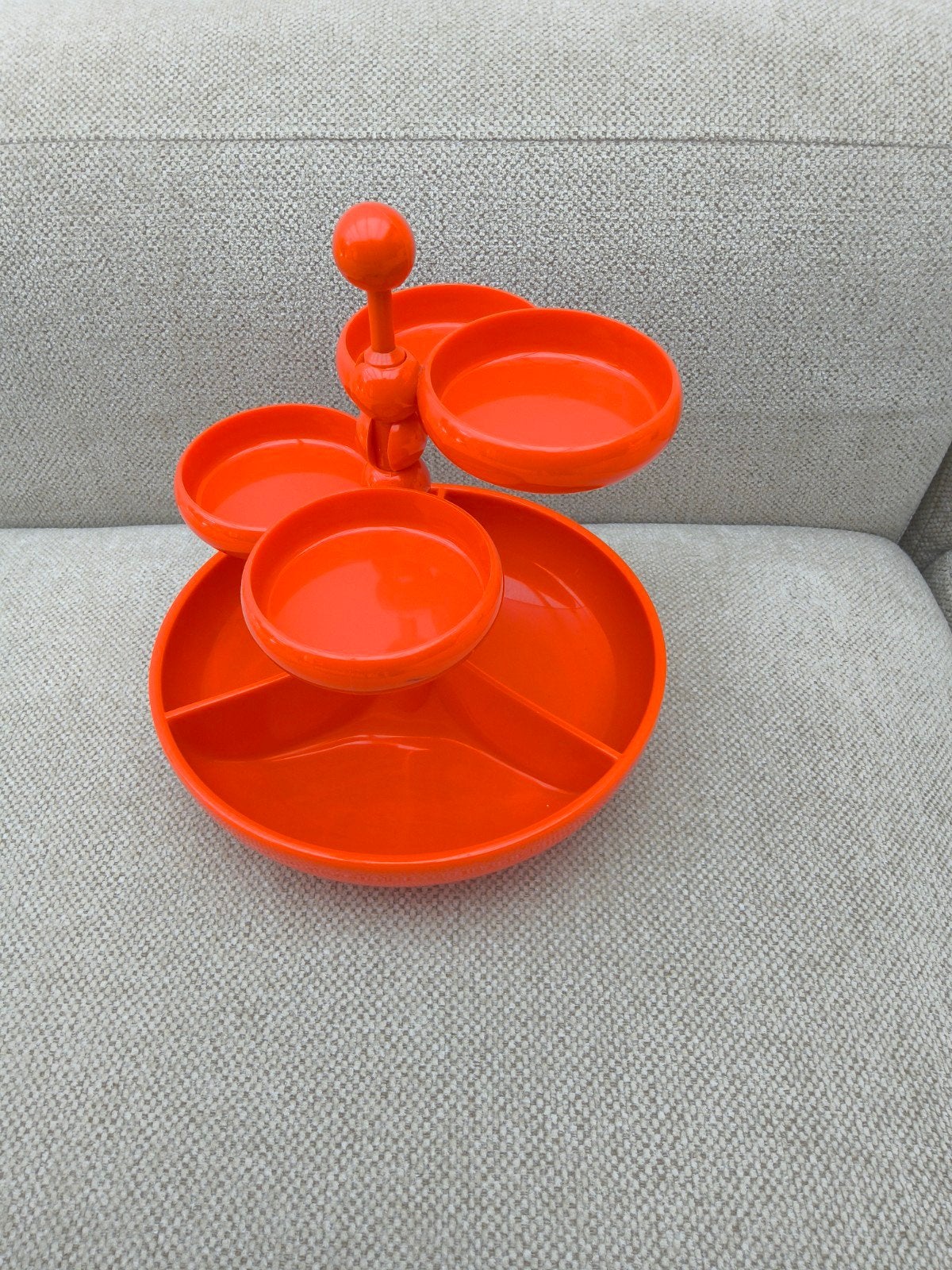 Emsa etagére ( snacktoren) vintage oranje, Ophalen