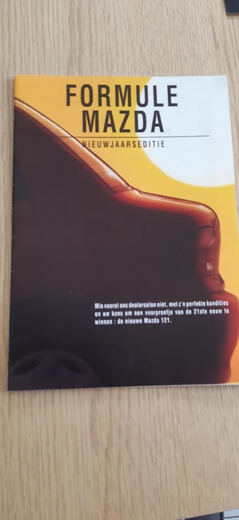 Formule Mazda nieuwjaarseditie magazine folder 1991, Mazda Beherman auto-transport, Mazda, Ophalen of Verzenden, Zo goed als nieuw