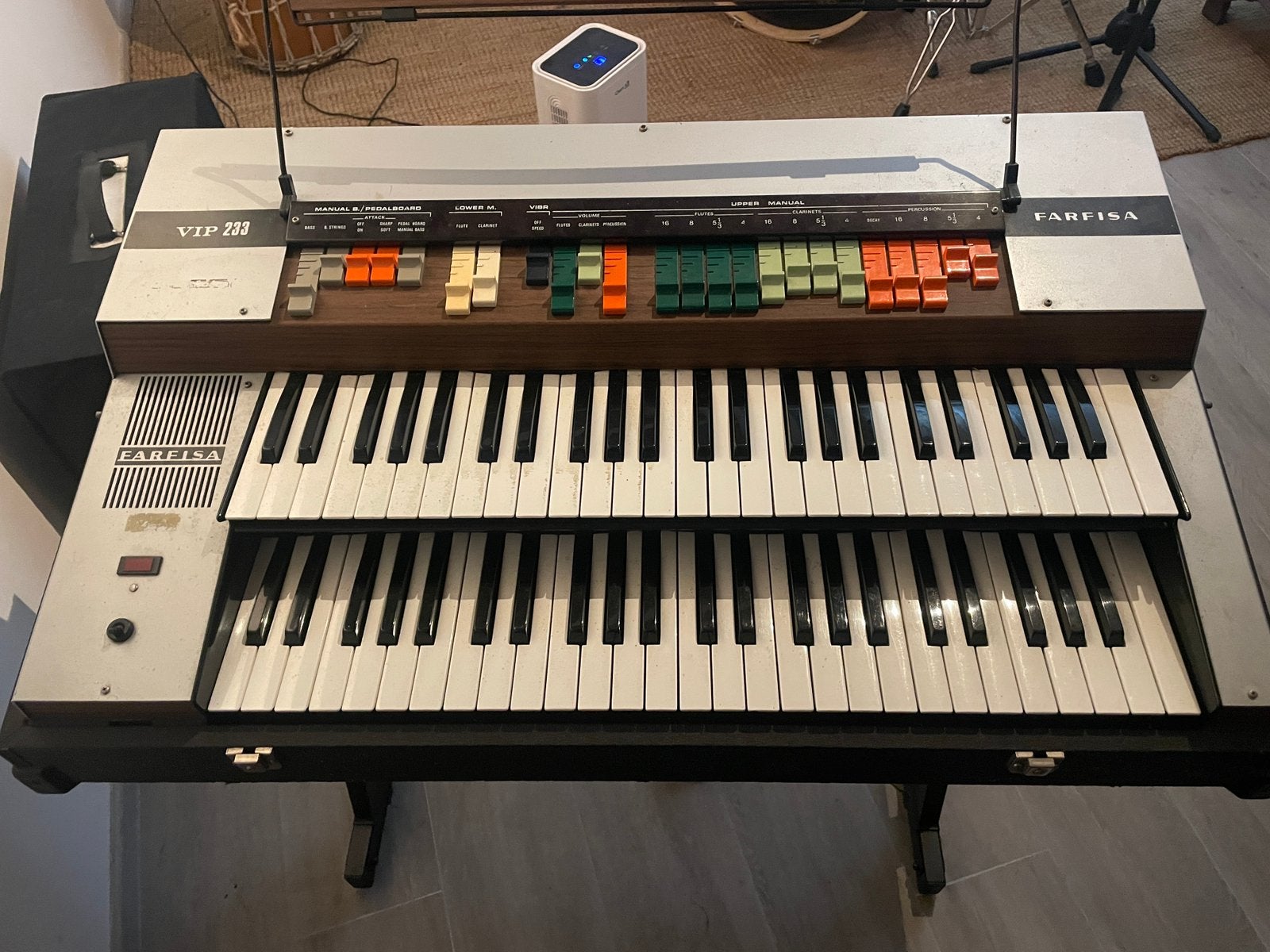 Farfisa VIP 233, Muziek en Instrumenten, Ophalen, Gebruikt, 2 klavieren, Overige typen