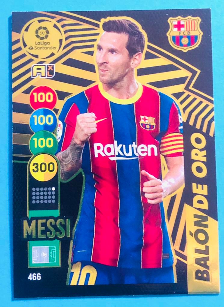 Panini AXL 2020/21 La Liga Balón de Oro Lionel Messi #466, Verzamelen, Verzenden, Nieuw, Sport