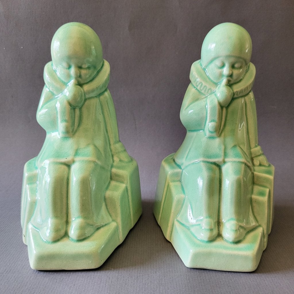 ️✔️ Art Deco boekensteun keramiek „Louis Fontinelle” 1930, Antiek en Kunst, Antiek | Keramiek en Aardewerk, Ophalen of Verzenden