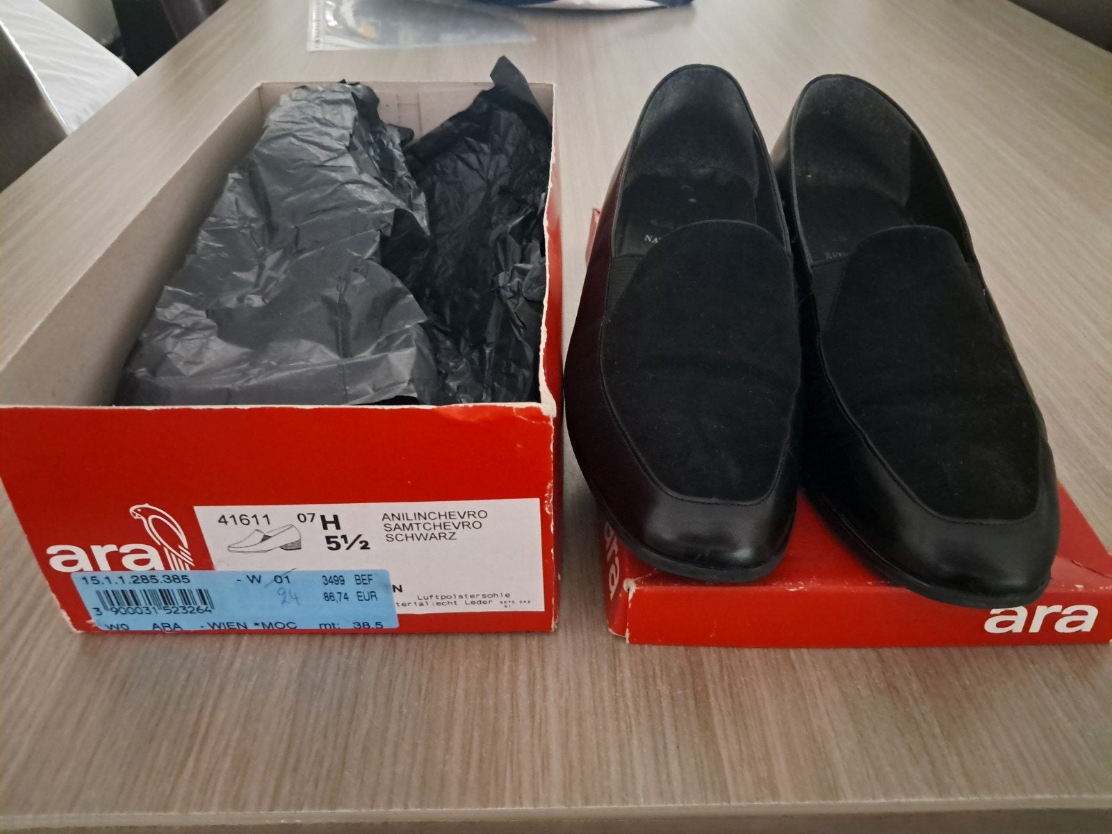 Damesschoenen maat 38.5 ara, Ara, Ophalen of Verzenden, Gedragen, Zwart