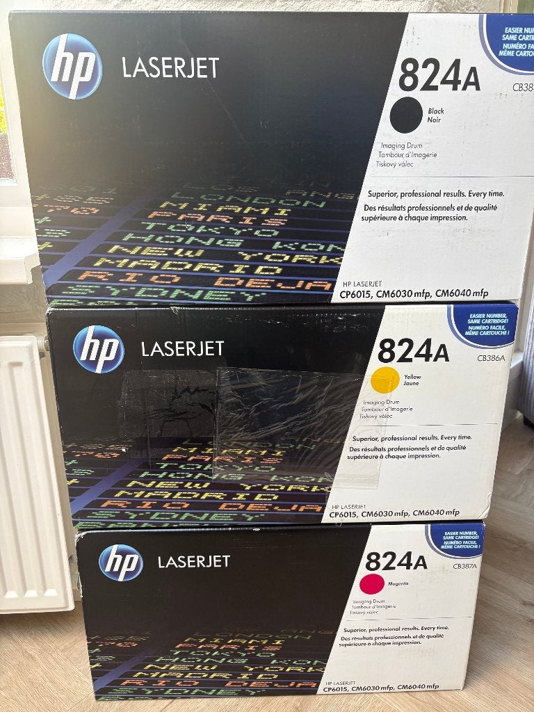 3 tambours HP CB384A-HP CB386A-CB387A (Z-Y-M) HP 824A, Informatique & Logiciels, Enlèvement ou Envoi, Neuf, Autres types, HP ORIGINAL