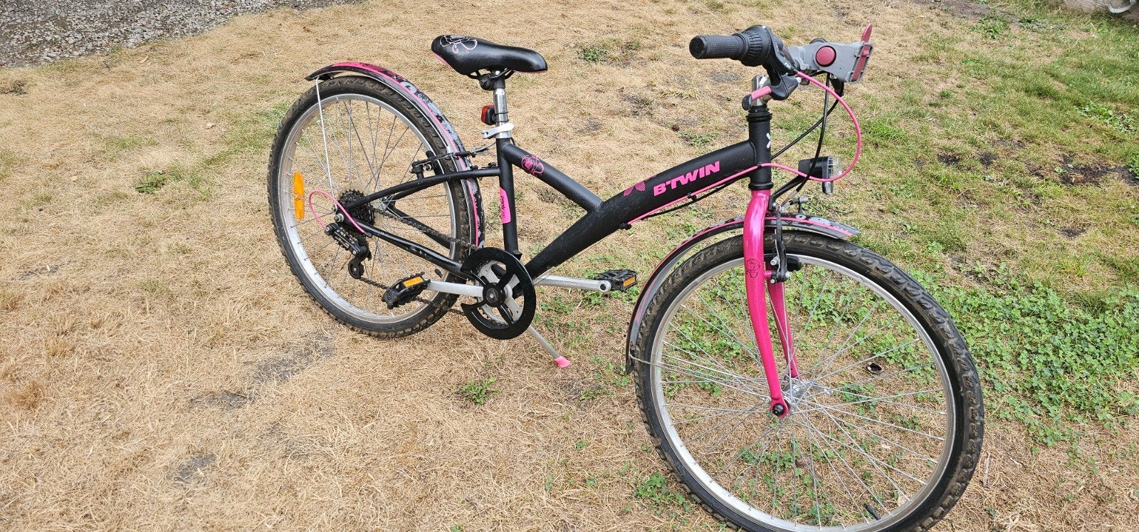 Vélo fille, Poply 500 Bitwin, Fietsen en Brommers, Ophalen, Velgrem, Versnellingen, BTwin Décathlon
