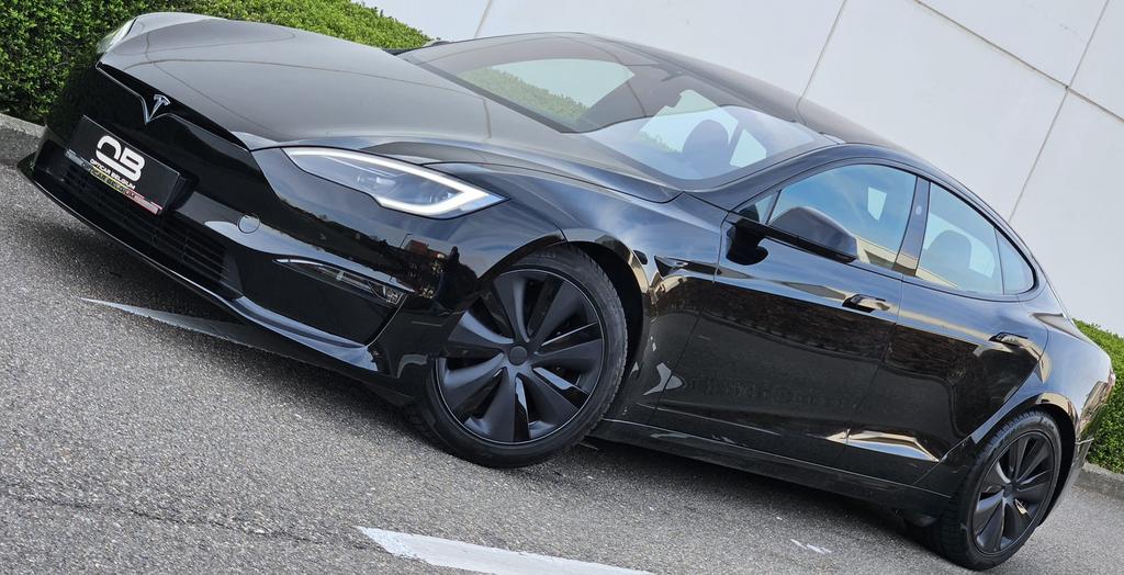 *** Tesla S - Long Range - 2025 - 5500 km - EAP - BTW ***, Auto's, Tesla, Automaat, Zwart, Model S, Zwart