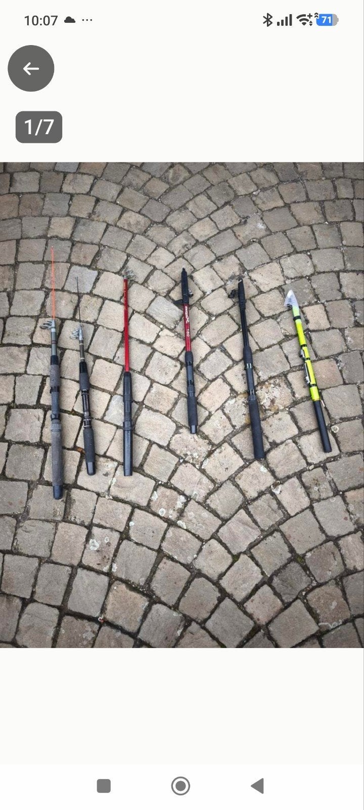 6 hengels, Ophalen