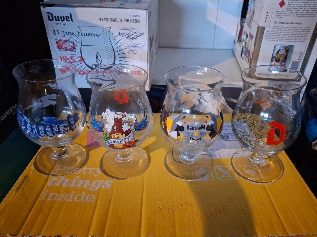 lot duvel glazen dubbel, Verzamelen, Ophalen of Verzenden