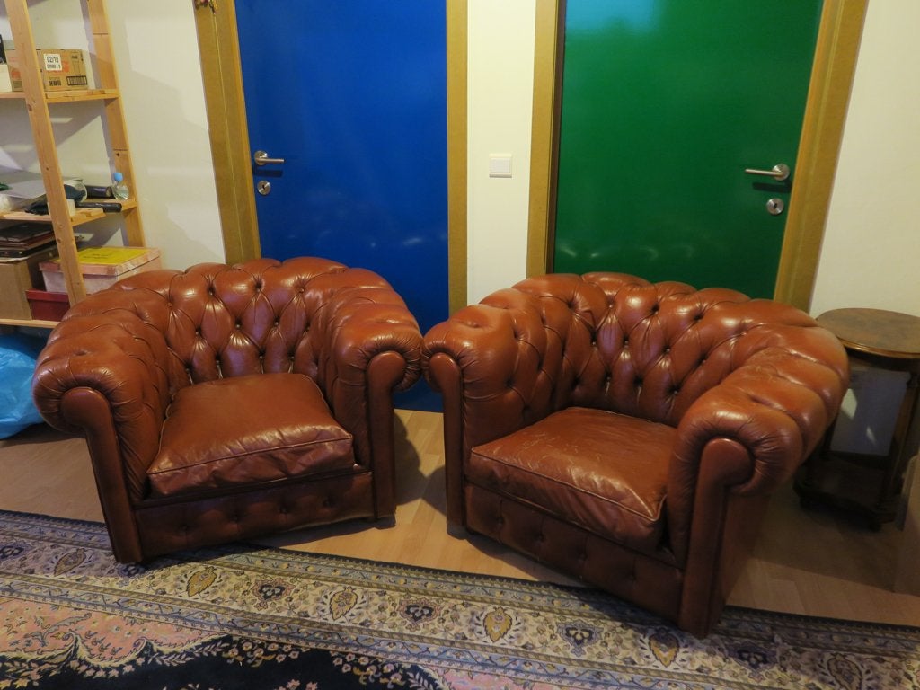 Clubs de Chesterfield, 75 à 100 cm, Chesterfield, Enlèvement, Utilisé