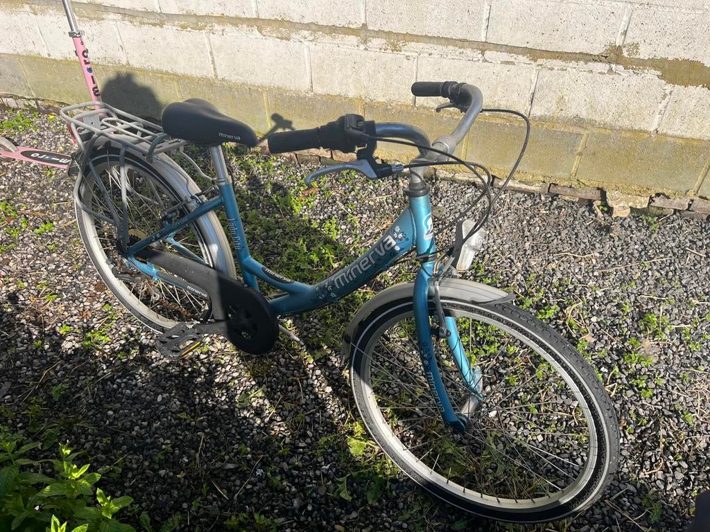 Vélo Minerva avec porte-bagages, Enlèvement, Frein sur jante, 24 pouces, Utilisé