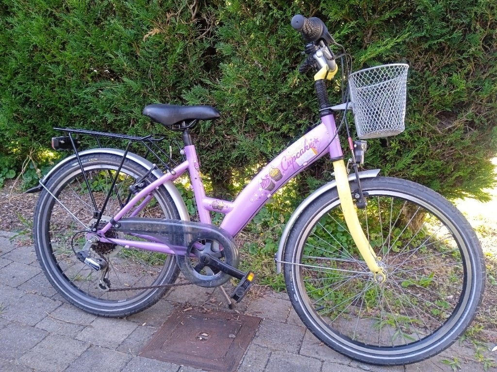Meisjesfiets  Sweet Cupcake 22in in zeer goede staat, Frein sur jante, Comme neuf, Enlèvement, 22 pouces