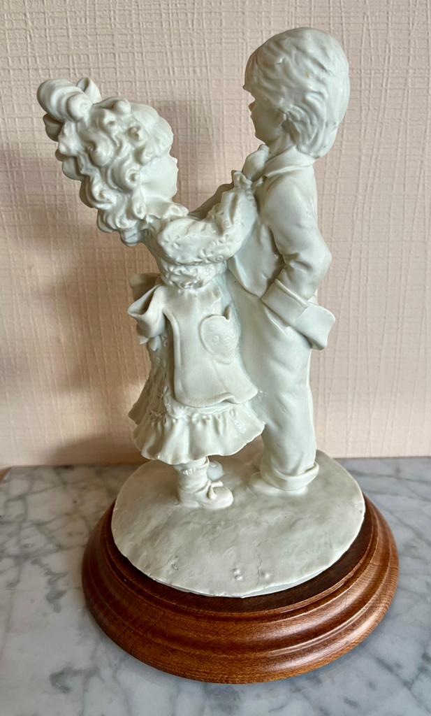 Vintage beeld jongen en meisje - Belcari - 20,5cm, Ophalen, Zo goed als nieuw