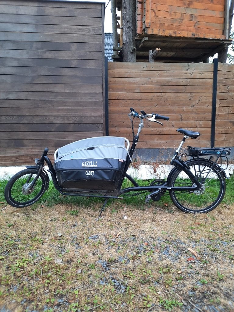 Bakfiets Gazelle Cabby (elektrisch), Fietsen en Brommers, Ophalen, Gebruikt, Elektrisch, 2 kinderen