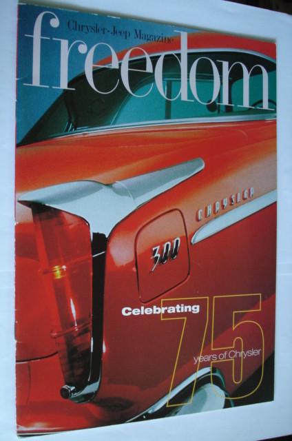 Chrysler Freedom Magazine 1999 75 years special edition, Envoi, Utilisé, Autres marques
