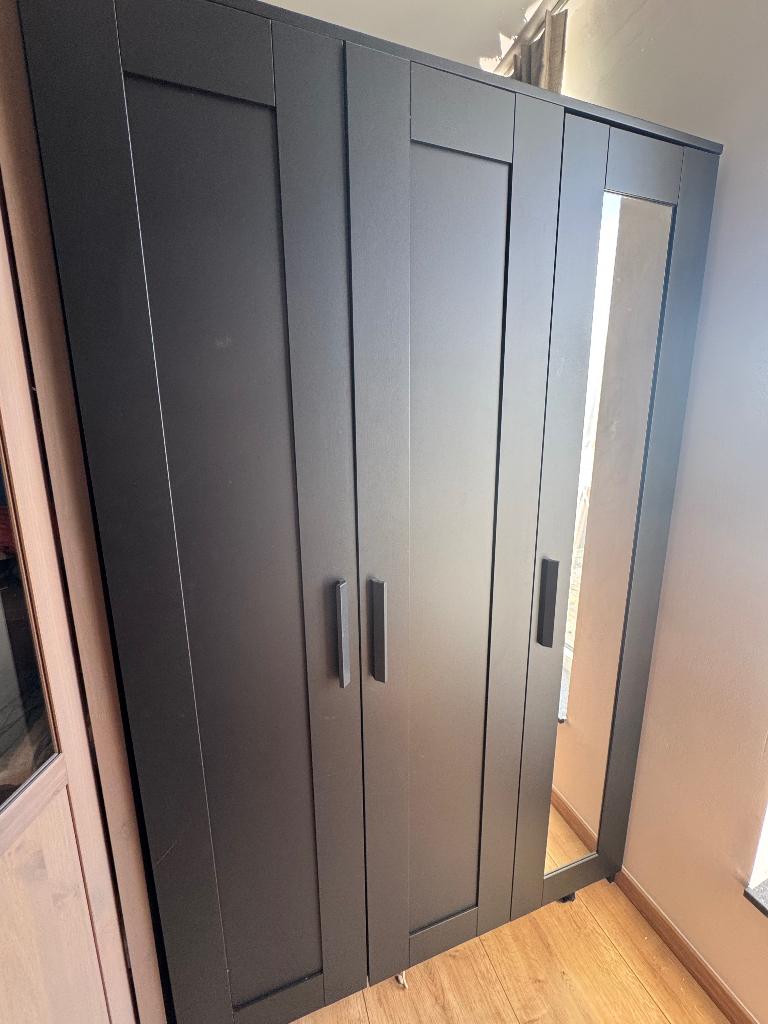 IKEA brimnes kast - zwart, Ophalen, Kunststof, 100 tot 150 cm, Met plank(en)