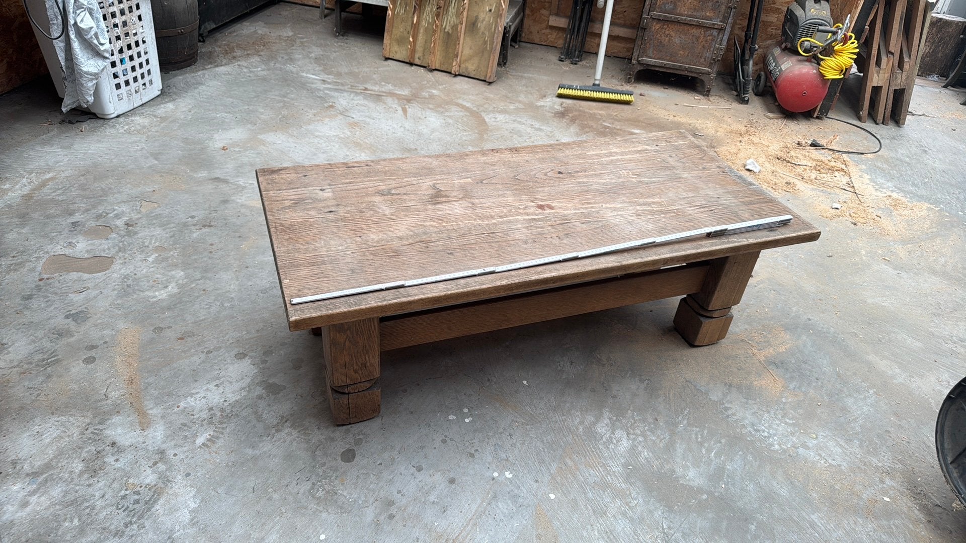 Salontafel massief eik, Huis en Inrichting, Tafels | Salontafels, Ophalen, Gebruikt