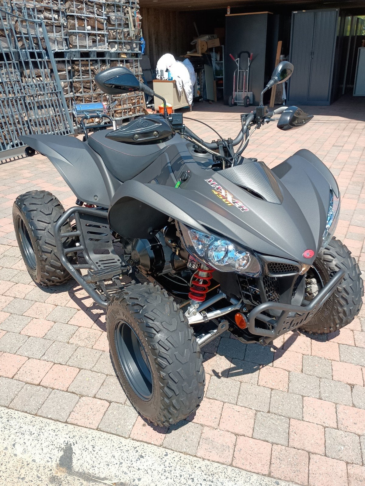 Quad KYMCO " Maxxer 450 i " État Show⚠️⚠️ Room ️2000 Km️⚠️⚠️, Motos, 1 cylindre, 450 cm³, 12 à 35 kW